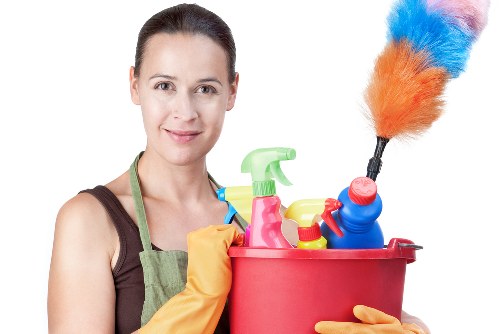 Professional carpet cleaner in W11 treating a living room carpet