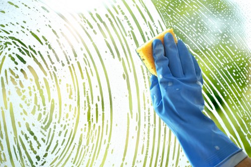 Cleaner preparing a W11 property for final rental inspection