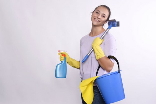 Safe use of carpet cleaning chemicals and ventilation in a property